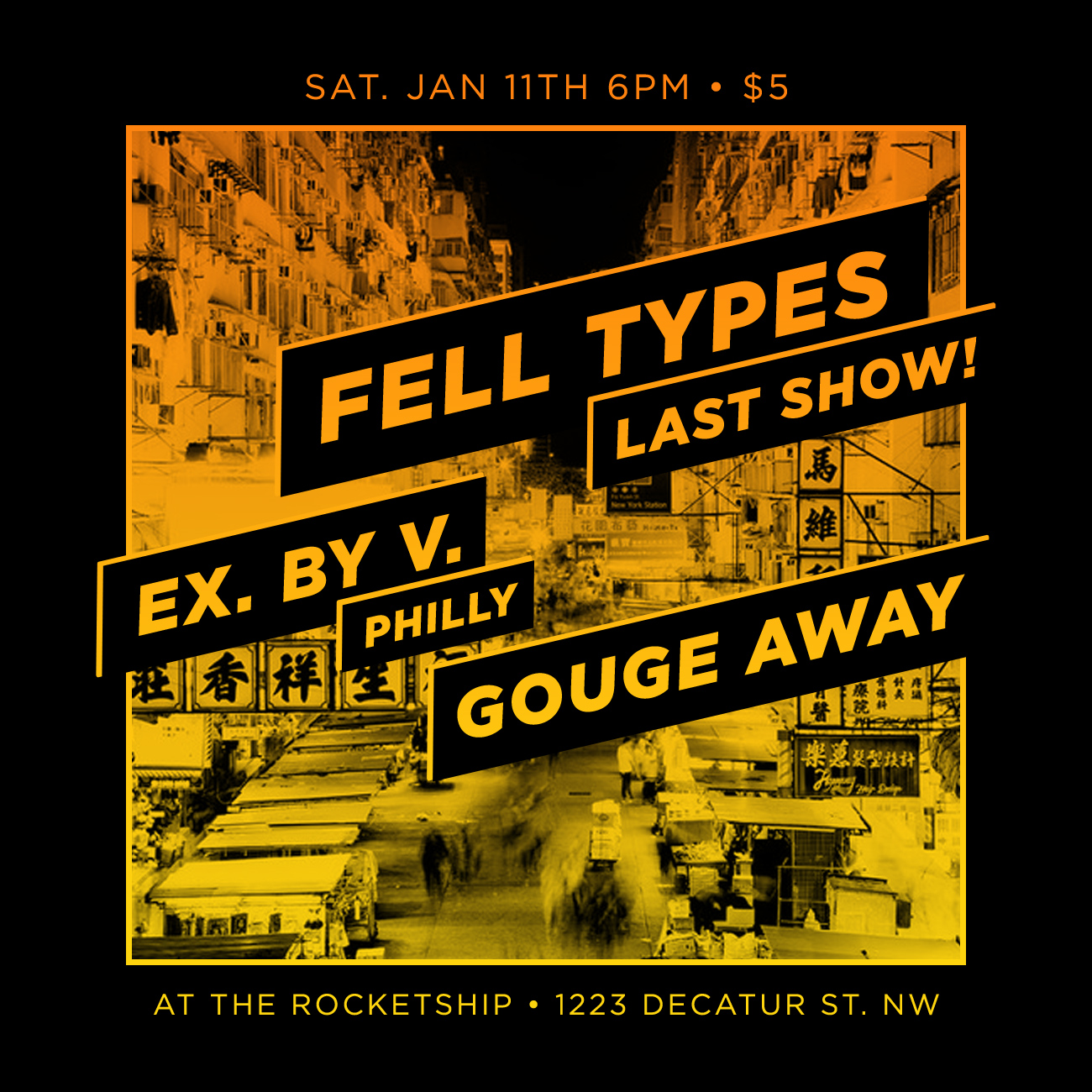 Fell Types show flyer