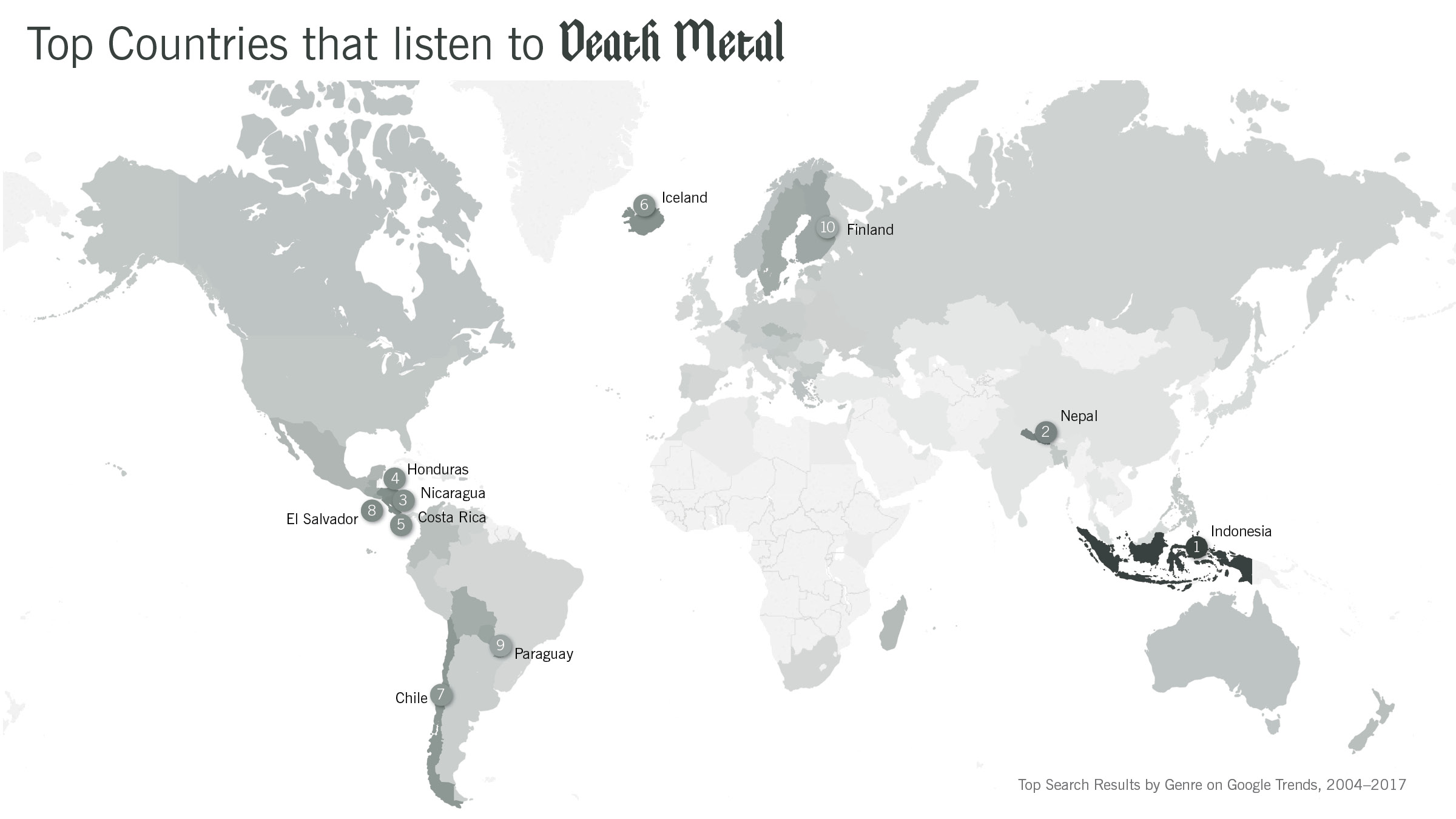 Death Metal Map